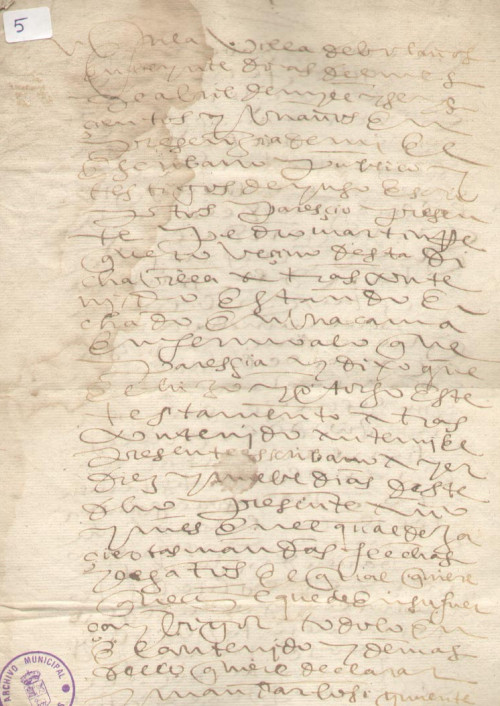 Expediente 5 / Caja 1 / F. Notarial