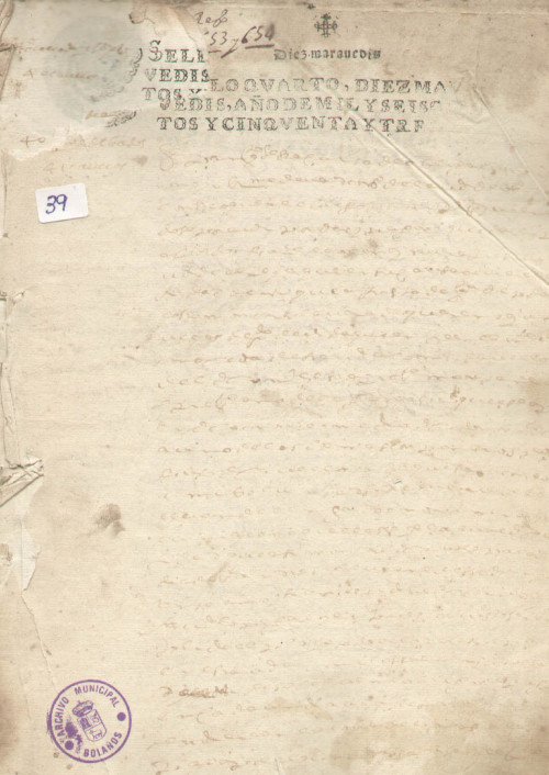 Expediente 39 / Caja 4 / F. Notarial