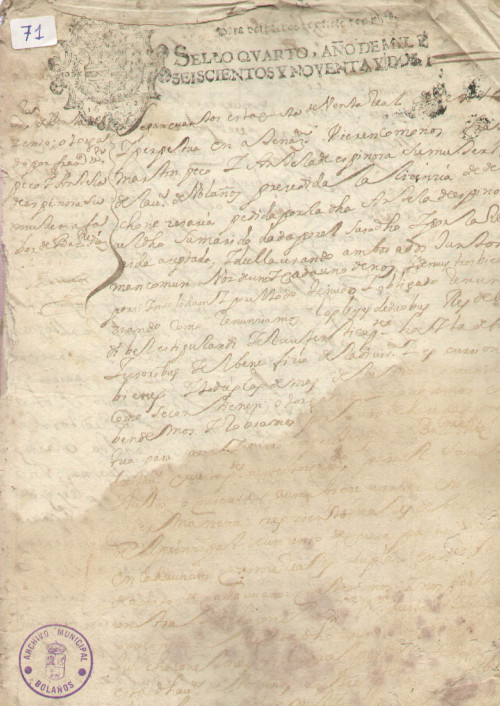 Expediente 71 / Caja 6 / F. Notarial