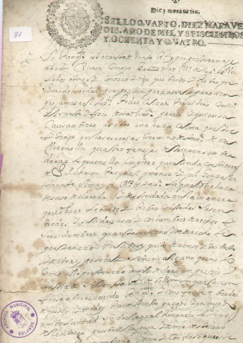 Expediente 87 / Caja 7 / F. Notarial