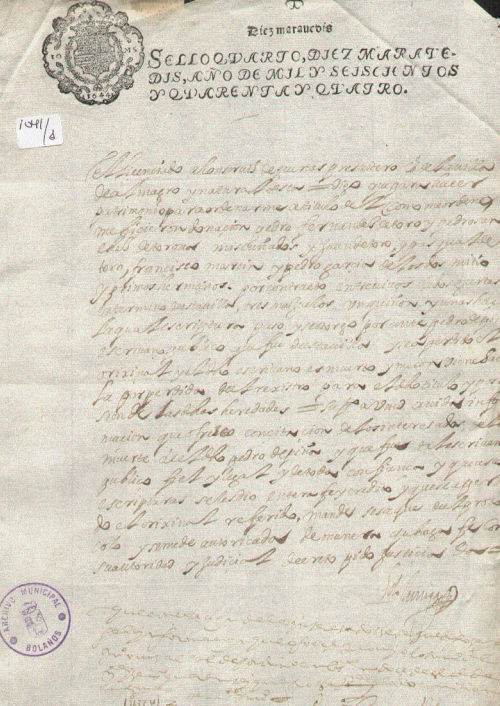 Expediente 1041-1 / Caja 42 / F. Histórico