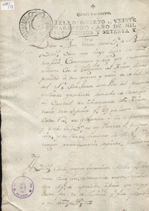 Expediente 1041-13 / Caja 42 / F. Histórico