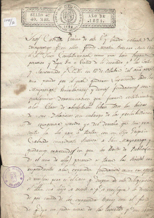 Expediente 1041-17 / Caja 42 / F. Histórico