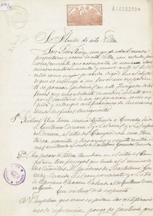 Expediente 1041-31 / Caja 42 / F. Histórico