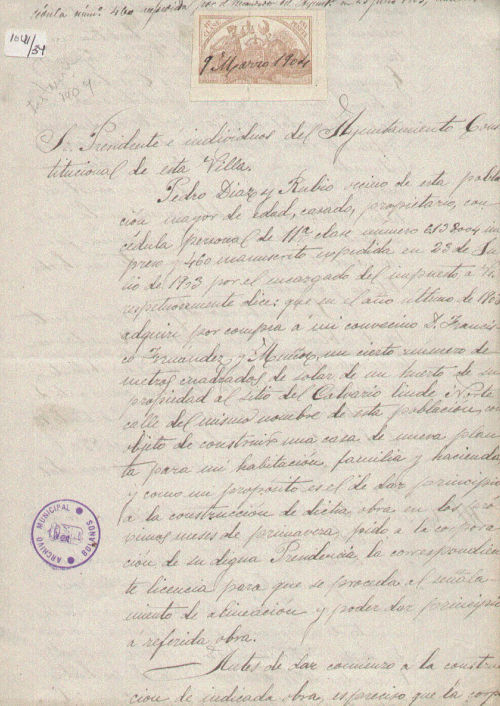 Expediente 1041-34 / Caja 42 / F. Histórico