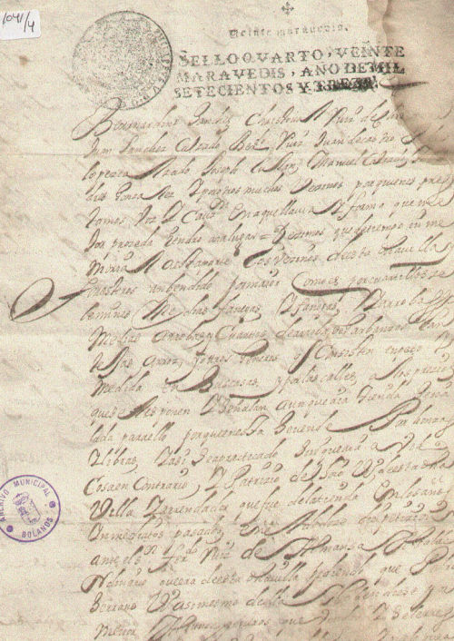 Expediente 1041-4 / Caja 42 / F. Histórico