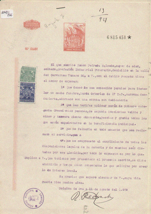 Expediente 1041-56 / Caja 42 / F. Histórico