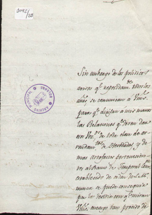 Expediente 1042-28 / Caja 42 / F. Histórico