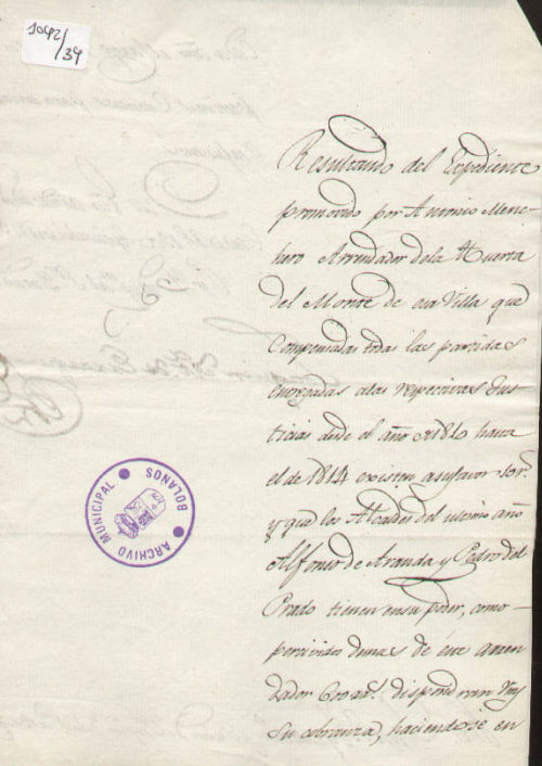 Expediente 1042-34 / Caja 42 / F. Histórico