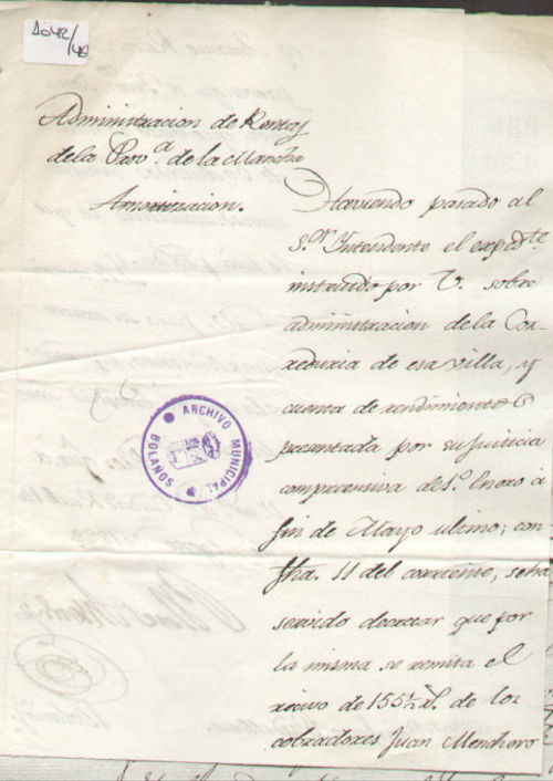 Expediente 1042-46 / Caja 42 / F. Histórico