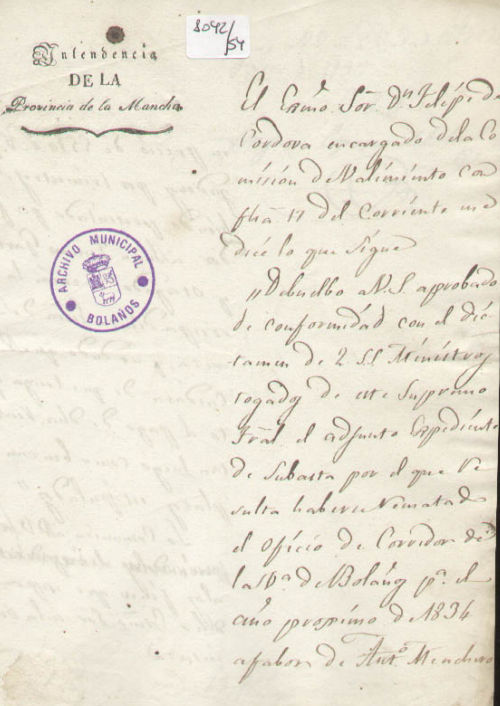 Expediente 1042-54 / Caja 42 / F. Histórico