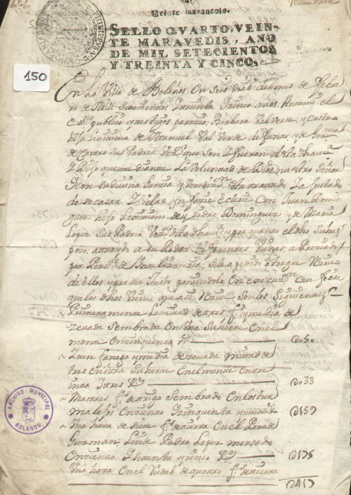 Expediente 150 / Caja 9 / F. Notarial