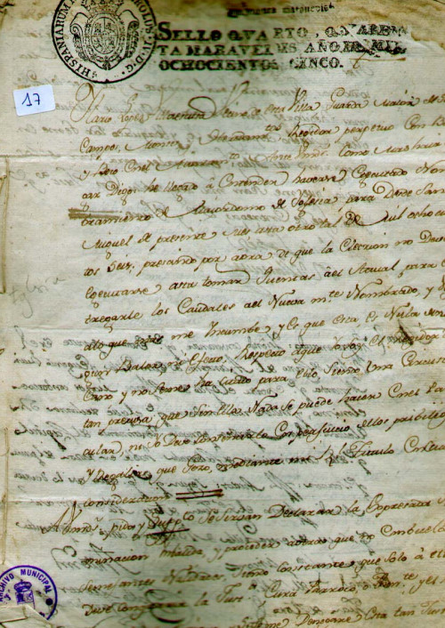 Expediente 17 / Caja 1 / F. Eclesiástico