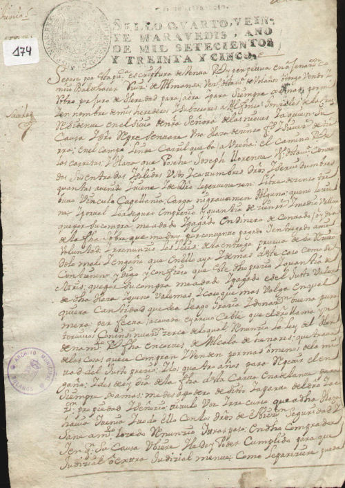 Expediente 174 / Caja 9 / F. Notarial