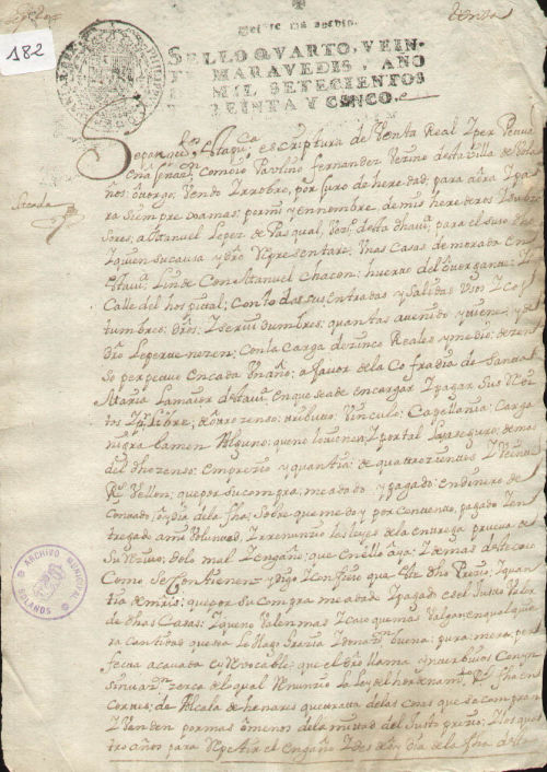 Expediente 182 / Caja 9 / F. Notarial