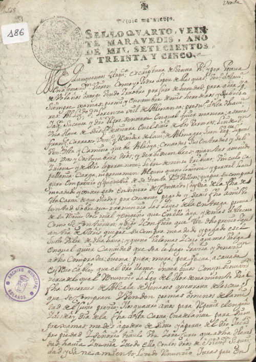 Expediente 186 / Caja 9 / F. Notarial