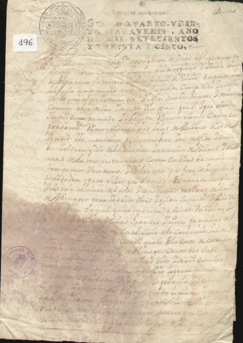 Expediente 196 / Caja 9 / F. Notarial