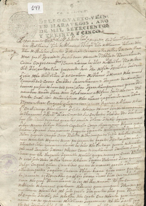 Expediente 197 / Caja 9 / F. Notarial