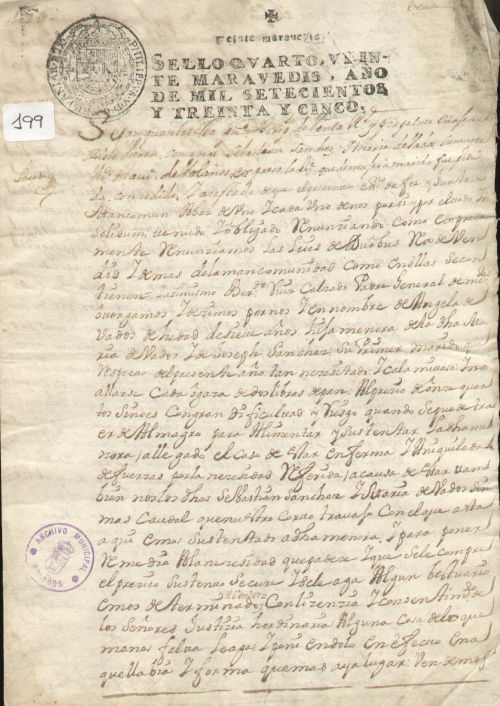 Expediente 199 / Caja 9 / F. Notarial