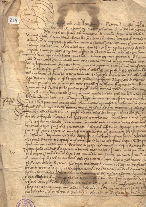 Expediente 214 / Caja 24 / F. Histórico