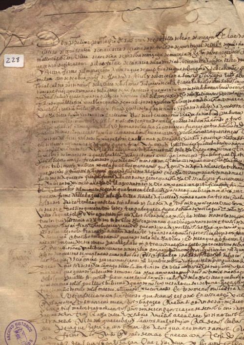 Expediente 228 / Caja 24 / F. Histórico Expediente 228 / Caja 24 / F. Histórico