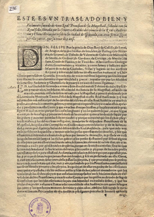 Expediente 236 / Caja 24 / F. Histórico