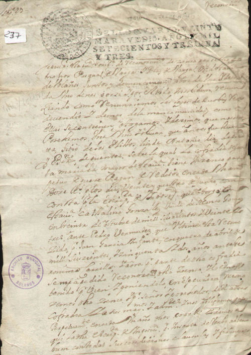 Expediente 237 / Caja 9 / F. Notarial