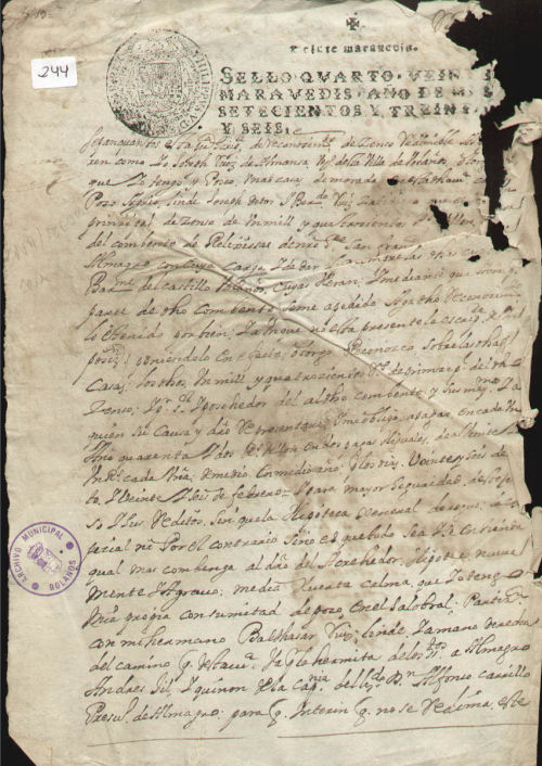 Expediente 244 / Caja 9 / F. Notarial