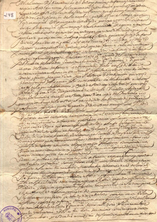 Expediente 248 / Caja 25 / F. Histórico