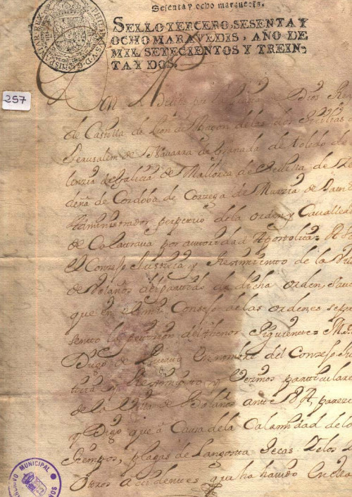 Expediente 257 / Caja 25 / F. Histórico