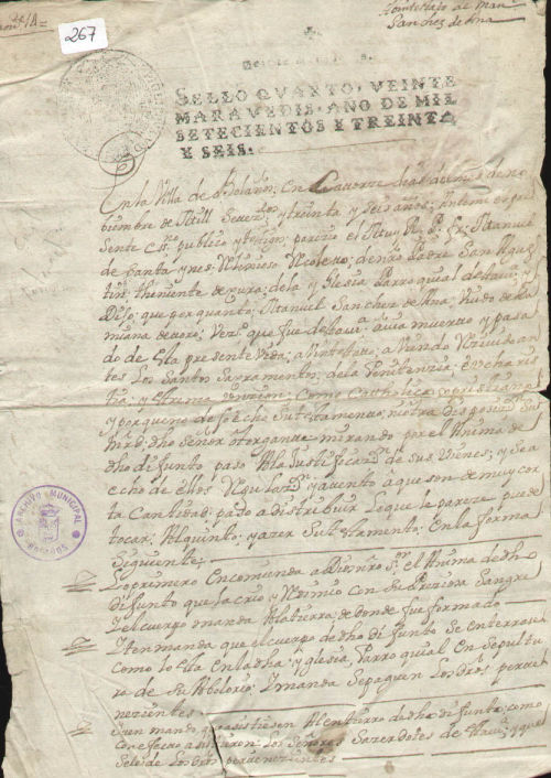 Expediente 267 / Caja 9 / F. Notarial