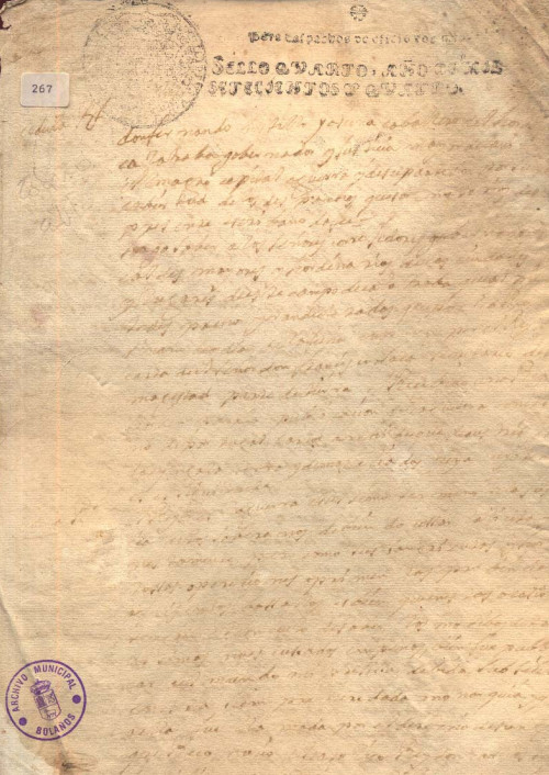 Expediente 267 / Caja 25 / F. Histórico