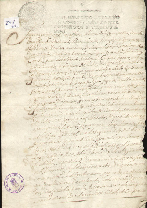 Expediente 298bis / Caja 10 / F. Notarial