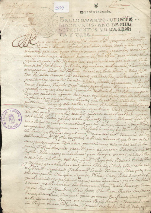 Expediente 309 / Caja 10 / F. Notarial Expediente 309 / Caja 10 / F. Notarial