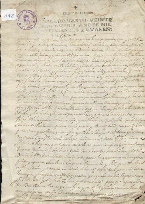 Expediente 312 / Caja 10 / F. Notarial