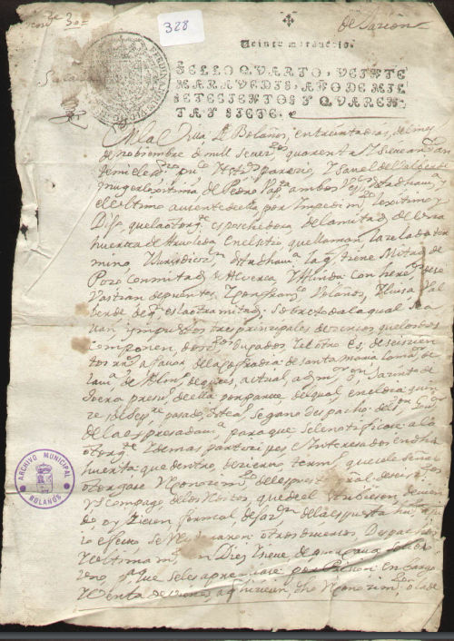 Expediente 328 / Caja 10 / F. Notarial