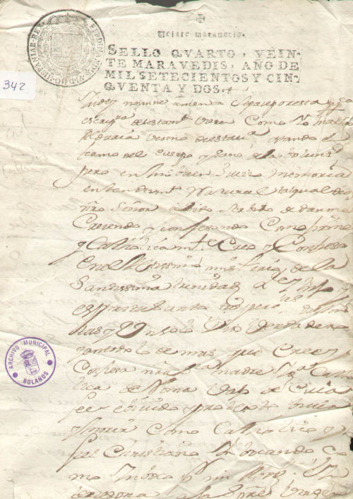 Expediente 342 / Caja 10 / F. Notarial