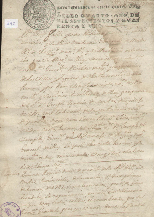 Expediente 342 / Caja 26 / F. Histórico