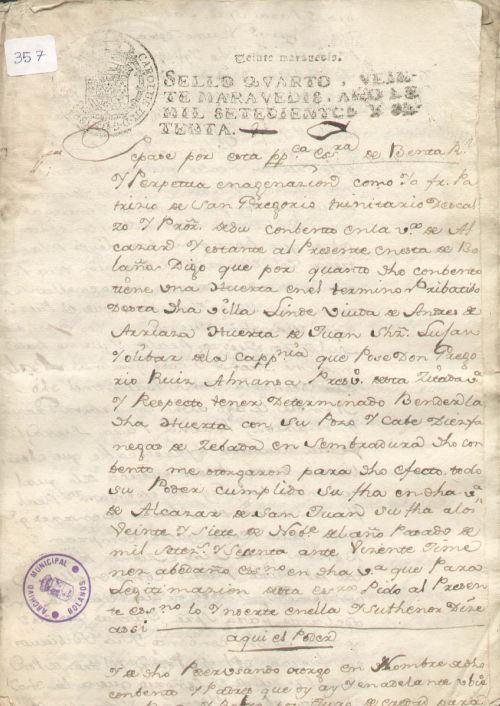 Expediente 357 / Caja 10 / F. Notarial