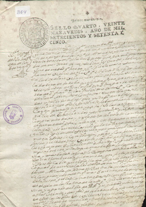 Expediente 364 / Caja 10 / F. Notarial