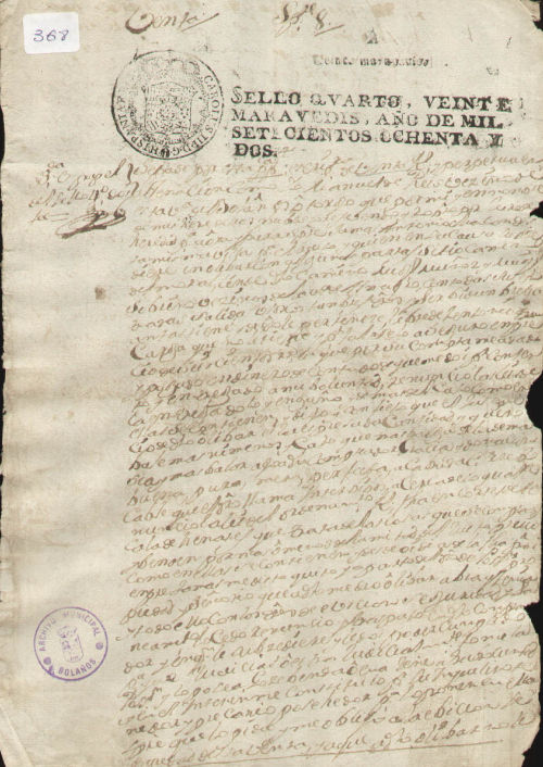 Expediente 368 / Caja 10 / F. Notarial