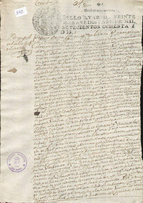 Expediente 370 / Caja 10 / F. Notarial