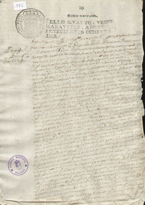 Expediente 382 / Caja 10 / F. Notarial