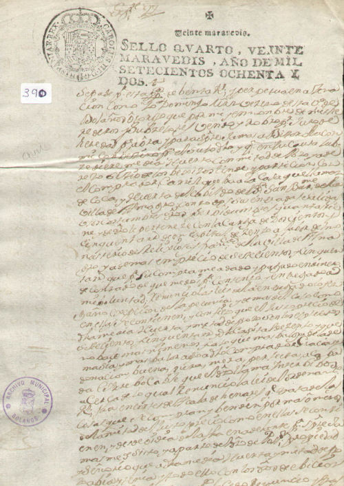 Expediente 390 / Caja 10 / F. Notarial