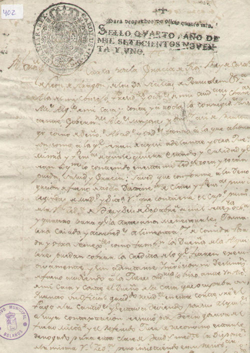 Expediente 402 / Caja 27 / F. Histórico