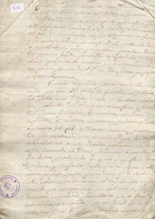 Expediente 413 / Caja 27 / F. Histórico