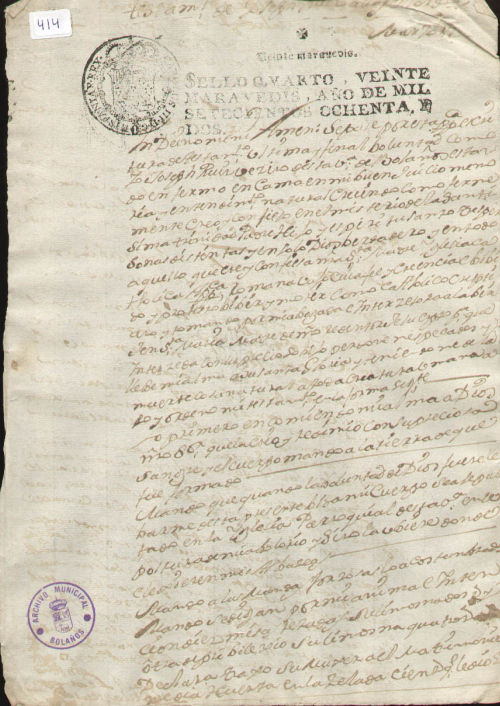 Expediente 414 / Caja 10 / F. Notarial