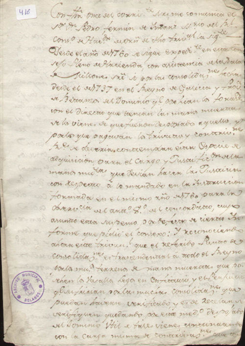 Expediente 416 / Caja 27 / F. Histórico