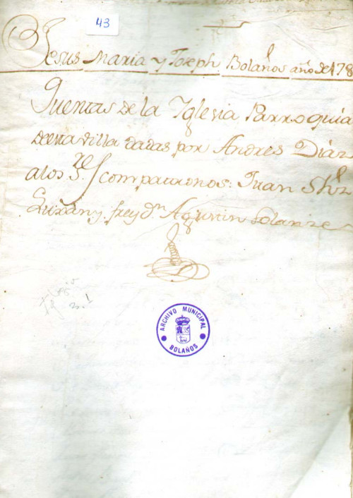 Expediente 43 / Caja 3 / F. Eclesiástico