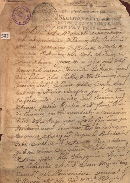 Expediente 582 / Caja 33 / F. Histórico